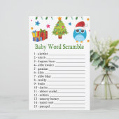 Cute Owl Baby word scramble game (Staand voorkant)