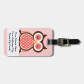 Cute Owl Bag Labels (Voorkant horizontaal)