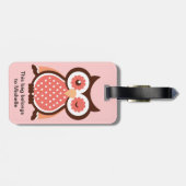 Cute Owl Bag Labels (Achterkant horizontaal)