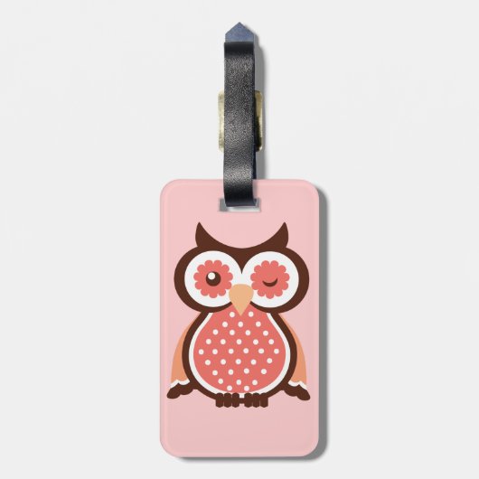 Cute Owl Bag Labels (Achterkant verticaal)