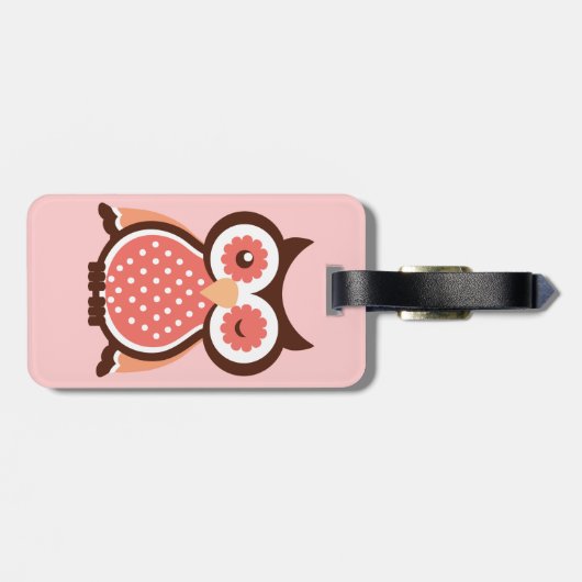 Cute Owl Bag Labels (Achterkant horizontaal)