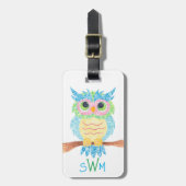 Cute Owl Bagagelabel (Voorkant verticaal)