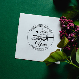Cute Owl Bedankt Rubberstempel