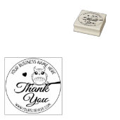 Cute Owl Bedankt Rubberstempel (Gestempeld)