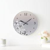 Cute Owl Beige Taupe Numbers Grote Klok (Huis)