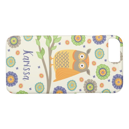 Cute Owl Bird Case-Mate iPhone Case (Achterkant (Horizontaal))