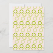 Cute Owl Birthday Invitation Kaart (Achterkant)