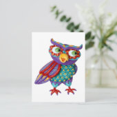 Cute Owl Briefkaart (Staand voorkant)