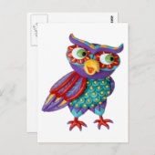 Cute Owl Briefkaart (Voorkant / Achterkant)