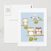 Cute owl briefkaart (Voorkant / Achterkant)