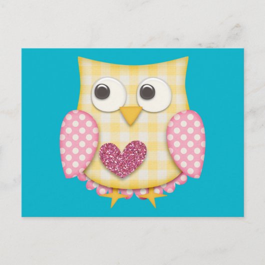 Cute owl briefkaart (Voorkant)