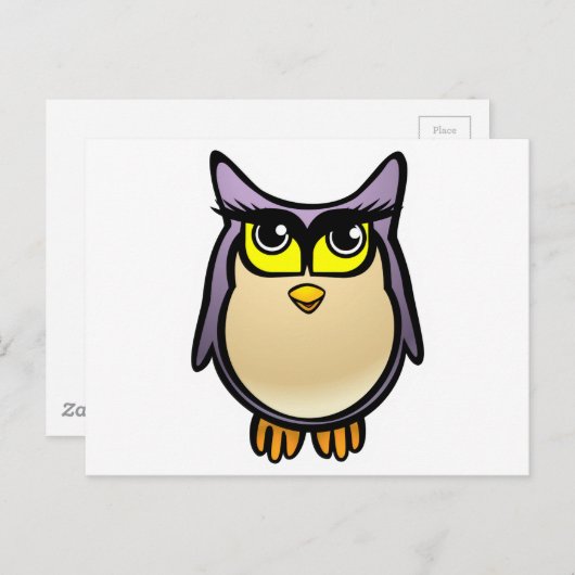 Cute Owl Briefkaart (Voorkant / Achterkant)
