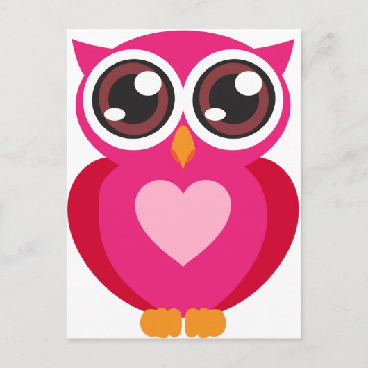 Cute owl briefkaart (Voorkant)