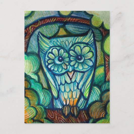 Cute Owl                                           Briefkaart (Voorkant)