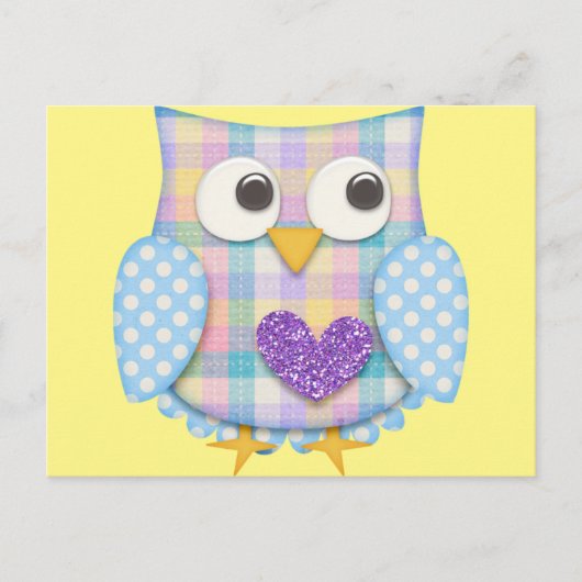 Cute owl briefkaart (Voorkant)