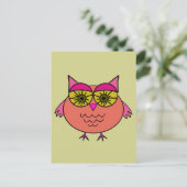 Cute Owl Briefkaart (Staand voorkant)