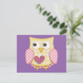 Cute owl briefkaart (Staand voorkant)