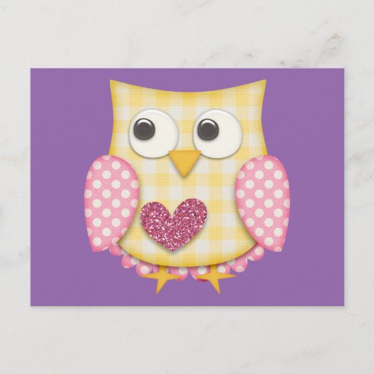 Cute owl briefkaart (Voorkant)