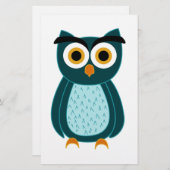 Cute owl briefpapier (Voorkant / Achterkant)