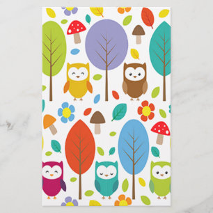 Cute Owl Briefpapier
