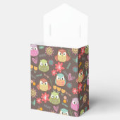 Cute Owl Brown Favor Box Bedankdoosjes (Geopend)