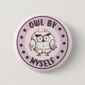 Cute Owl by My Funny Ronde Button 5,7 Cm (Voorkant)