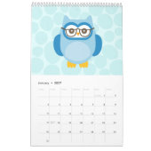 Cute Owl Calendar Kalender (Jan 2027)