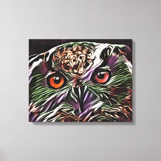 CUTE OWL CANVAS AFDRUK (Voorkant)