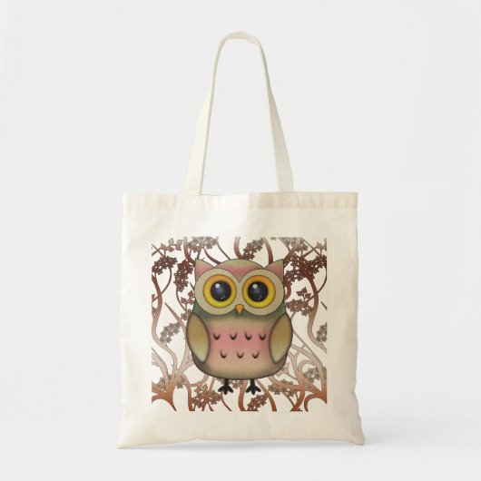 Cute Owl Canvas tas (Voorkant)