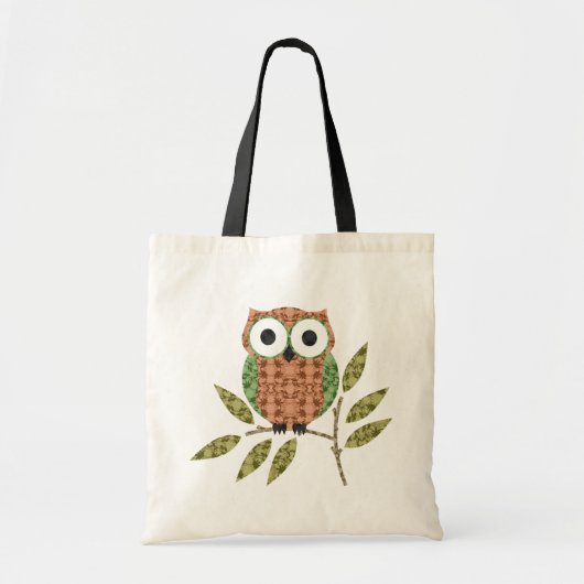 Cute Owl Canvas tas (Voorkant)