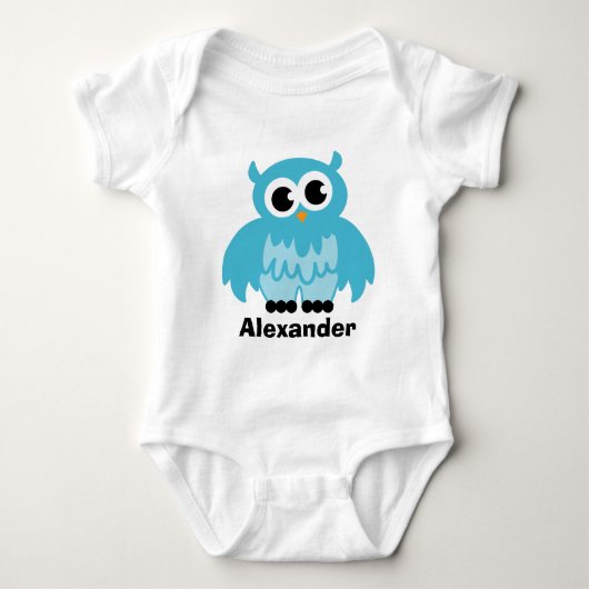 Cute owl cartoon baby clothing for boy romper (Voorkant)