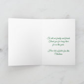 Cute Owl Couple Christmas Card – Festive Woodland  Kaart (Binnen)