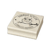 Cute Owl, Custom Handmade with Love, Rubberstempel (Stempel)