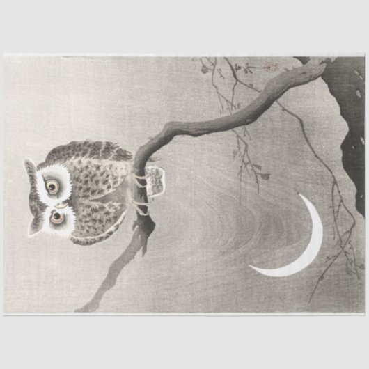 Cute Owl Decoupage Tissuepapier (Voorkant)