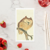 Cute Owl - Elegant Japanese Fine Art Servet (Insitu)