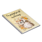 Cute owl Farmhouse romantic wallpaper Notitieboek (Rechterzijde)