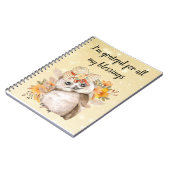 Cute owl Farmhouse romantic wallpaper Notitieboek (Linkerzijde)