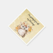 Cute owl Farmhouse romantic wallpaper Servet (Hoek)