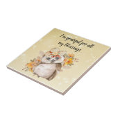 Cute owl Farmhouse romantic wallpaper Tegeltje (Zijkant)