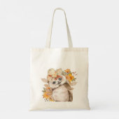 Cute owl Farmhouse romantic wallpaper Tote Bag (Achterkant)