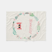Cute Owl Fleece Blanket Deken (Voorkant (Horizontaal))