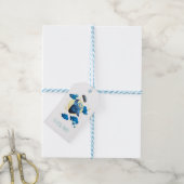 Cute Owl Flying with Umbrella Cadeaulabel (Met Touw)