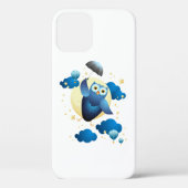 Cute Owl Flying with Umbrella Case-Mate iPhone Case (Achterkant)