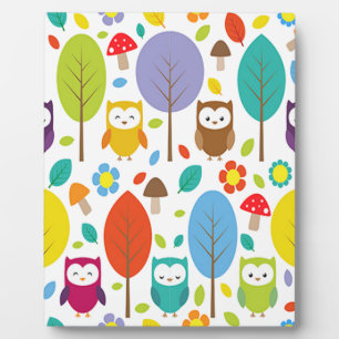 Cute Owl Fotoplaat
