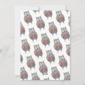 Cute Owl Friend Valentijnsdag Feestdagenkaart (Achterkant)