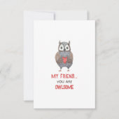 Cute Owl Friend Valentijnsdag Kaart (Voorkant)