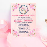 Cute Owl Funny Wild Baby shower