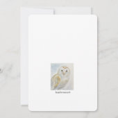 Cute Owl Graduation Invitation   Kaart (Achterkant)