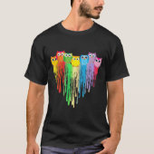 Cute Owl Heart Lgbtq Proud Gay Pride Month Colourf T-shirt (Voorkant)