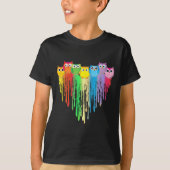 Cute Owl Heart Lgbtq Proud Gay Pride Month Colourf T-shirt (Voorkant)